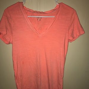 plain orange tee